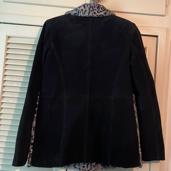 Leather and leopard jacket - Picture 4 of 10